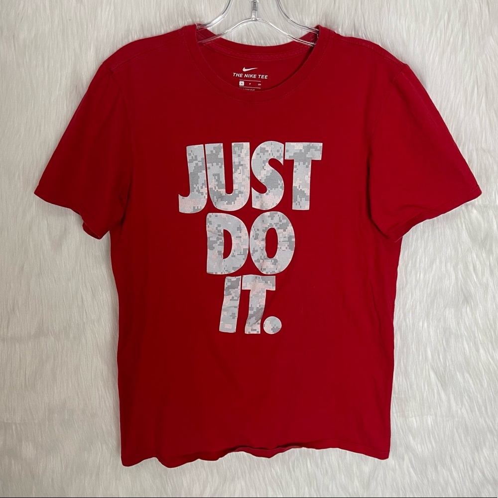 Nike Red Just Do It Crewneck T-Shirt